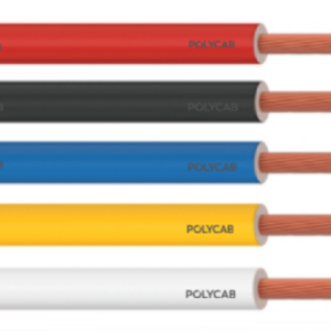 Polycab 0.5 Sqmm, 1 Core, Copper Class 5/Flexible, FR TYPE D, Single Core Flexible Cable - Grey - I-0.5PX1CGRYFR100