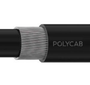 Polycab 2.5 Sqmm, 3 Core, Copper Class 2/Stranded Copper, XLPE, Armoued - GI wire Copper Armoured Cable - Black - I-2.5PX3CYWYSTRFRLS