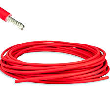 Finolex 4 Sqmm, 1 Core, Tinned Copper Class 5/Flexible, Electron Beam Cross-Linked Polyolefi, Solar DC Cable - Red - I-4FX1CREDSOLAR-EN-500M